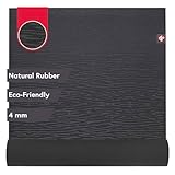 Manduka eKOLite Long Yoga Mat 79' - 4mm | Natural Rubber | Eco-Friendly | Soft Textured Surface | Natural Next-to-Skin Feel | 79 x 26 inches | Charcoal
