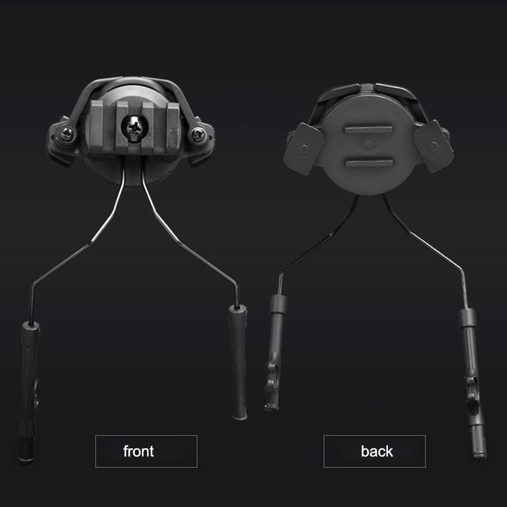 Support D'adaptateur de Casque Tactique, Support Suspension de Casque Réglable en Rotation à 360 ° Ensemble D'adaptateur de Casque pour Rails de Guidage de Casque de 19 à 21mm