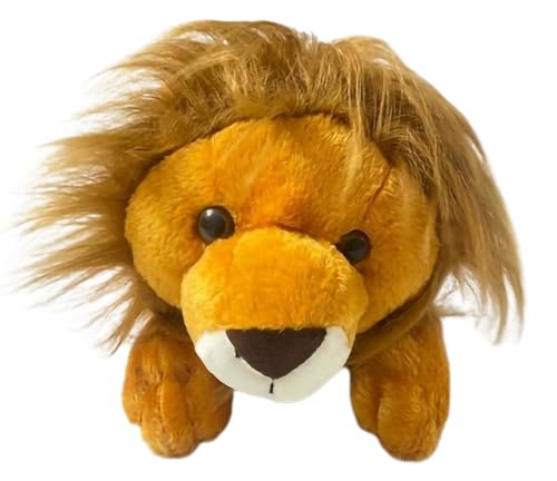 Image of Tickles Soft Stuffed Plush Jungle Sitting Aslan Lion Animal Toy for Kids Room (Color: Brown Size: 40 cm)