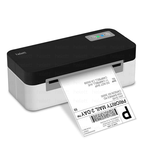 Image of Helett H30C Lite USB Direct Thermal 4x6 Shipping Label Printer(Barcode)Adjustable Label Size|203DPI Resolution|152mm /s Printing Speed Compatible with Windows,Mac,Linux Chrome OS|White(1Year Warranty)