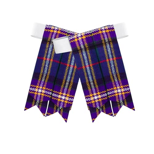 Image of Scottish Tartan Kilt Flashes with Elastic Adjusters