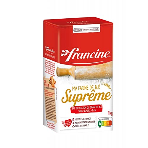 Francine - Harina T45 Supreme 1 kg – 4 unidades – Se vende en set