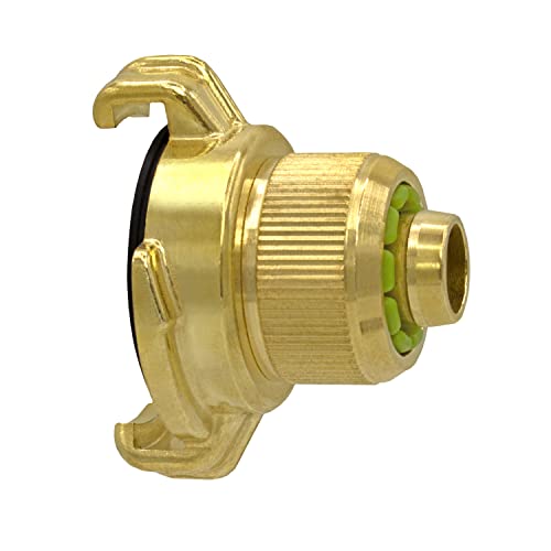 Variosan Geka 12982 Quick Coupling with Clamp Connection 3/4 Inch Blank Brass, 3/4"