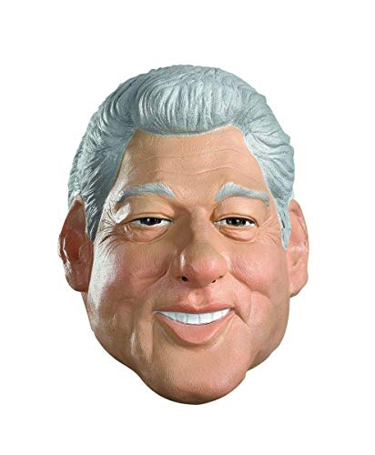 Disguise mens Disguise Clinton Vinyl costume masks, Tan/Gray/White, Adult US