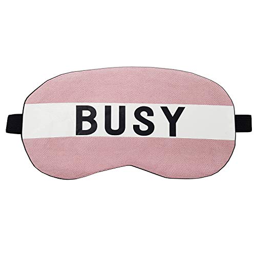 Image of Jenna Cotton Print Cute Sleeping Eye Shade Mask Cover For Insomnia, Meditation, Puffy Eyes And Dark Circles (Busy Pink)