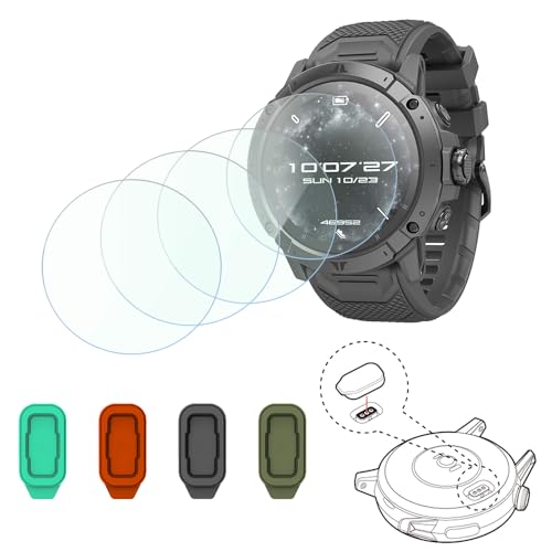 4 Verres trempés pour Coros Vertix 2S avec 4 films de protection écran et caches anti-poussière