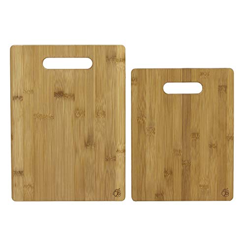 Totally Bamboo 2-Piece Bamboo Cutting Board Set, Brown #TOP2