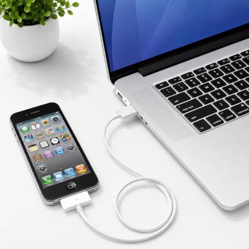 Image of Verilux USB C to 30 Pin Charger Cable & Data Sync for iPhone 4 /4S /3G /3GS /iPad 3 /2 /1