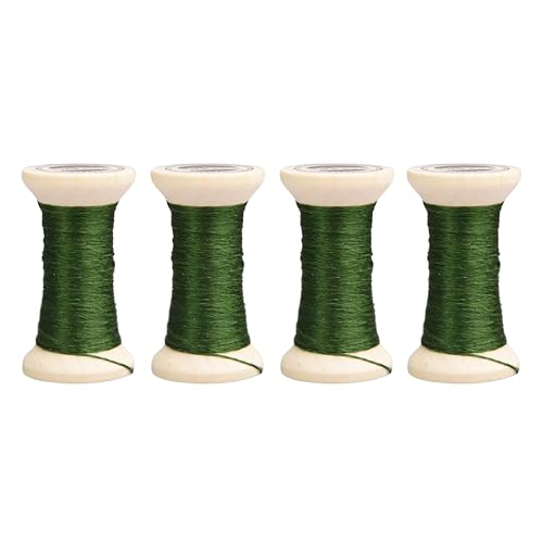 Image of 100% Mulberry Hand Dyed Silk Embroidery Thread, Embroidery Floss, 4 Spools Each 24 Yards (04-6)