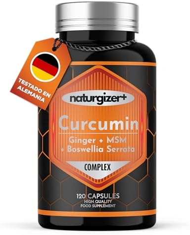 Cúrcuma LIPOSOMAL Complex con Jengibre, Boswellia, MSM | Alta Abs...