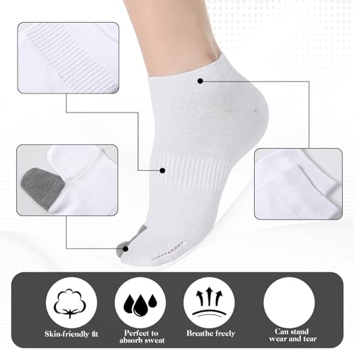 6 Pairs Men's Tabi Socks Cotton Socks for Flip Flop Split Toe Stockings for Men Athletic Wicking4