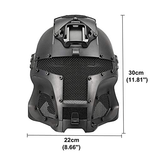Casque tactique médiévale protection intégrale modulable CS et chasse - 7