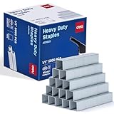 Deli Staples, Premium Heavy Duty Staples for Heavy Duty Staplers, 1/2'' Length, 90 Sheet Capacity, 100/Strip, 5000/Box