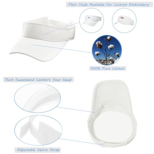 Visera de algodón para mujer con protección UPF 50+ miniatura 3