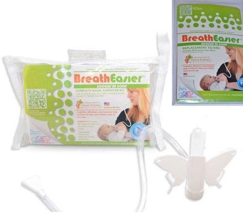 Pediatric Innovations - BreathEasier BOOGIES BE GONE Nasal Aspirator with Replacement Filters