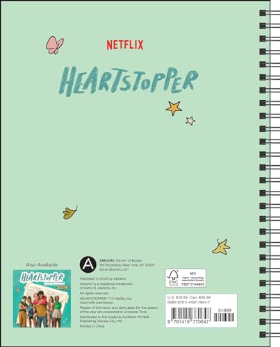 Heartstopper 16-Month 2024-2025 Weekly/Monthly Planner Calendar with Bonus Stickers - Image 2