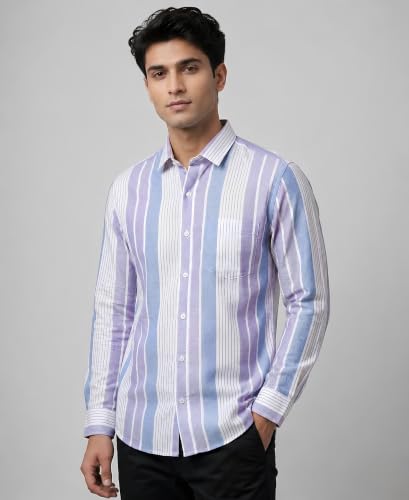 EXOTICA STYLE Store EXOTICA STYLE Men's Blue Striped Shirt - Image 7