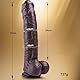 30 cm realistischer unbeschnittener beweglicher Vorhaut-Dildo, dicker Silikon-Riesendildo,schwarzer langer XXXL-Dildo,Großer Saugnapf long Penis, übergroßer Riesen-Dildo,geeignet für Männer und Frauen