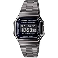 Casio Reloj Digital para Hombre de Cuarzo japonés con Correa en Acero Inoxidable A168WEGG-1BEF