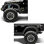 Bushwacker Trail Armor Fender Flare Delete Kit - Front & Rear | 4-Piece Set, Black, Textured Finish | 14096 | Fits 2018-2023 Jeep Wrangler JL/JLU