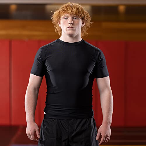 Matman USA The Solid Color Unisex Short Sleeve MMA - BJJ - Wrestling Rash Guard - Compression Shirt - Made in The U.S.A.2