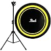 Pearl PDR-08P Practice Drum Pad Gelb/Schwarz Übungspad 8″ + keepdrum DPS Stativ Übungspadständer