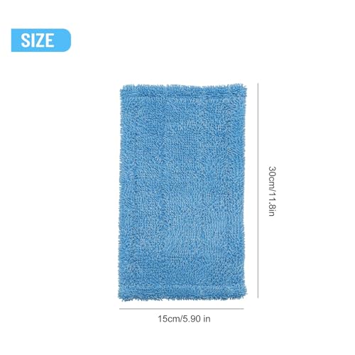 Tampon de vadrouille en microfibre bleu double effet pour sols - 6