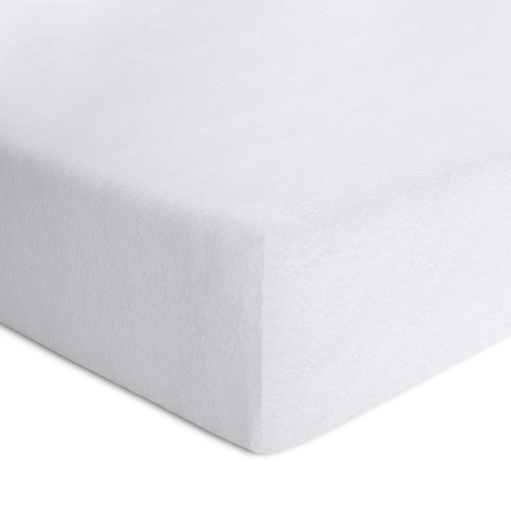 Extra Breathable Baby Toddler Cot Bed Protector - Anti Allergy & Waterproof Zipped Removable Washable Cover -120 x 60 cm Cot Bed Protector