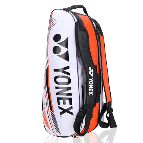 Image of YONEX Badminton Racquet Bag ACE2 1226 BT6 | ACE2 Series Thermal Lining Compartment |Eronomic STRPS |Available as Backpack|Hand Carry |Accessories & 6 Racquet Comaprtment|Wide Shoe Packet