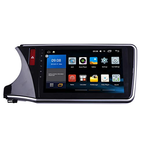 Android 8 Autoradio für Honda City 2015-2018 Mirrorlink, GPS Navigation,Bluetooth Freisprecheinrichtung Lenkradsteuerung Radio WiFi 4G USB 10.1