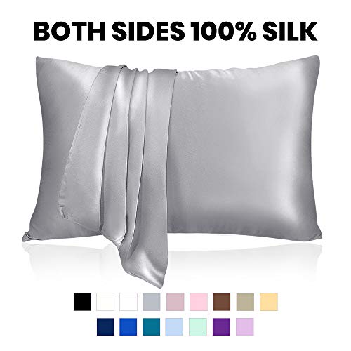 LULUSILK Mulberry Silk Pillowcase for Hair and Skin, 19 Momme Anti Wrinkle Silk