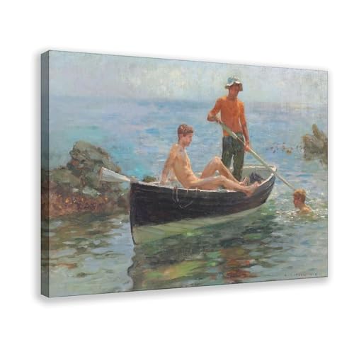 Impression sur toile Henry Scott Tuke idée cadeau décoration murale originale