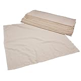 OsoCozy - Organic Flat Cloth Diapers (Dozen) - 27 x 30.5 - One-Layer Nappies Made of Soft, Durable 100% Birdseye Cotton - The Best Organic Diapers - Sold by The Dozen.