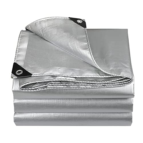Lona Impermeable de Alta Resistencia - Lona de PE Multiusos con Ojales Reforzados, Cubierta Azul de Primera Calidad para Acampada al Aire Libre, Senderismo y protección - 160 g/m²