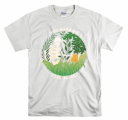 T-shirt Hapopu Watering Plant blanc XXL unisexe idéal pour le jardinage au quotidien