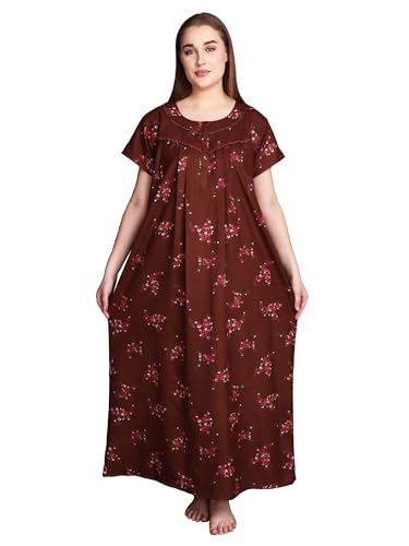 Image of Women's Alpine Mix Print Maxi Nightgown