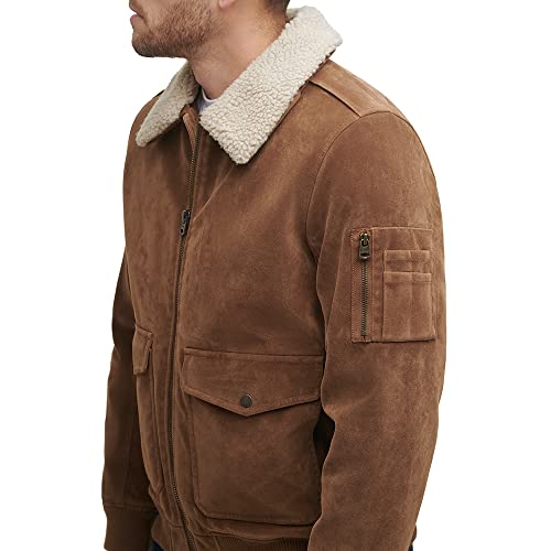 Levi's Men's Faux Suede Aviator Bomber Jacket4