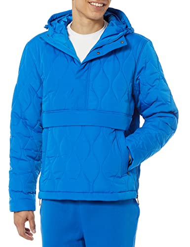 Image of Amazon Essentials Mens Anorak Hooded Quarter-Zip Puffer Coat