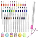 GEU 36 Pack Acrylic Paint Marker Pens Colouring Felt Tip Pens for Adults Children Waterproof Non Toxic Fast-Drying Art Pen DIY Painting for Painting Glass Canvas Wood Ceramic