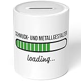 JUNIWORDS Spardose Sparbüchse, Schmuck- und Metallgestalter Loading (6215053)