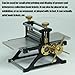 Manual Printmaking Etching Machine, Printing and Etching Press with Metal Roller, Letterpress Gravure Tool, with Metal Roller, Printing Size 3 