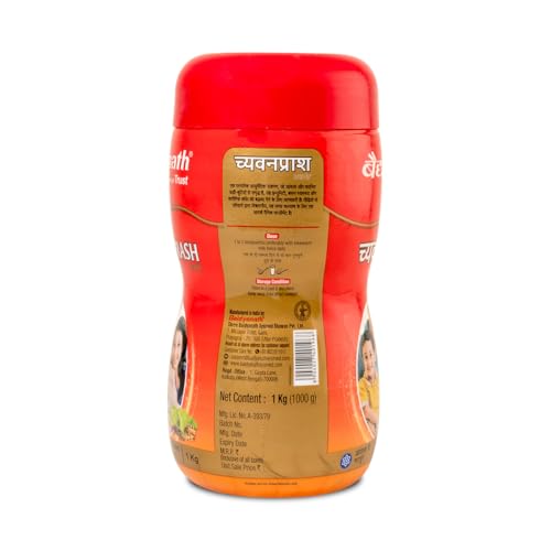 Image of Baidyanath Ayurved Chyawanprash 1 KG | Helps in Improves Respiratory and Digestive Health, Strength and Stamina | Enriched with 39 Vital Ayurvedic Herbs like Amla, Ashwagandha