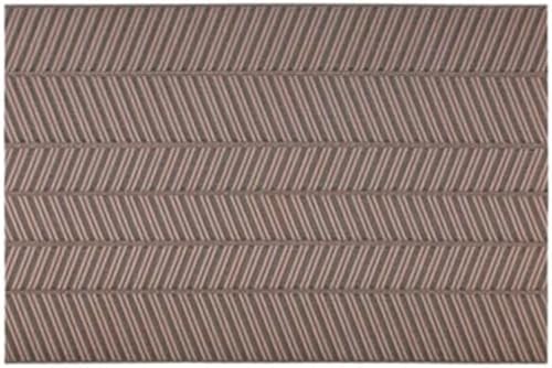 Set de table en PVC résistant premium durable gris rouge marron x2