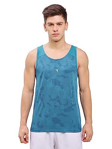 Image of TECHNOSPORT Mens Crew Neck Gym Vest