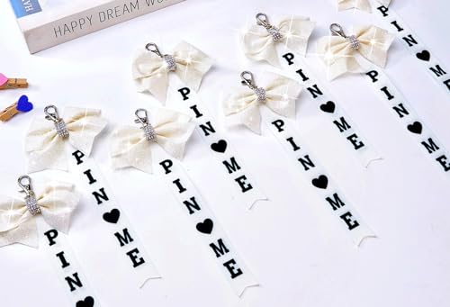 Image of Cheer Pin Me Ribbon Cheerleader Pin Me Bow Cheer Bow Keychain with Rhinestones Cheerleading Sports Accessory Gift