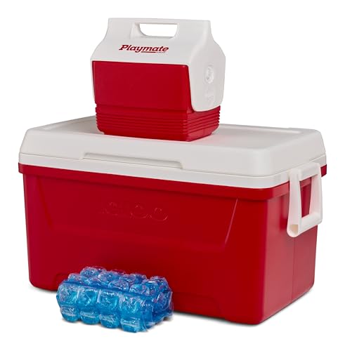 Image of Igloo MaxCold Gel Ice Packs, Reusable Ice Packs for Coolers, Long Lasting Cold Freezer Pack for Lunch Boxes and Camping