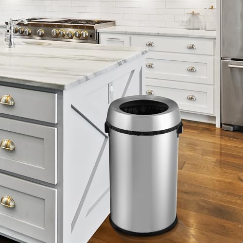 Caneca de basura comercial 65L acero inoxidable miniatura 5