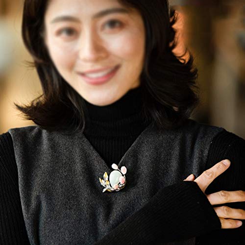 Broches en Jade Hetian pour accessoiriser vos pulls et cardigans en maille - 3