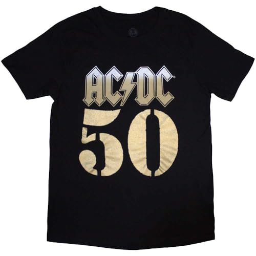 AC/DC Bolt Array Fifty Years T Shirt Size S