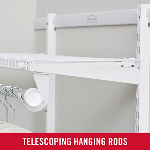 Rubbermaid 2119012 Configurations Custom Closet Kit, 2-4 Ft. Adjustable Metal Wire Shelving thumb #5
